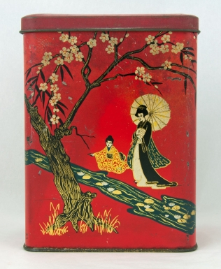 Oriental Women and Cherry Tree