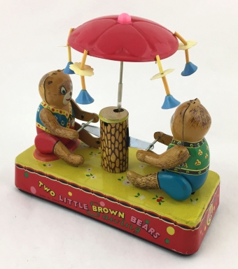 "Teddy Bears Sawing Wood—Two Little Brown Bears Sawing"