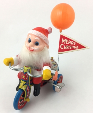 Santa Claus on Tricycle