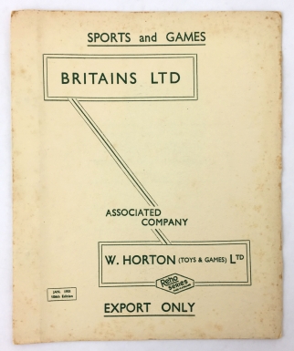 "Britains and W. Horton—Reno Series—Sports and Games—January 1951"