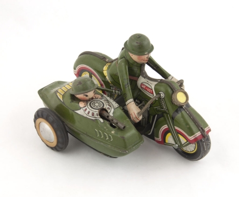 Military Motorcycle with Sidecar