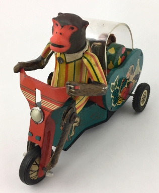 "Chimpanzee on Pedicab"