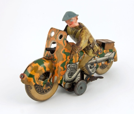 British Soldier on Motorcycle