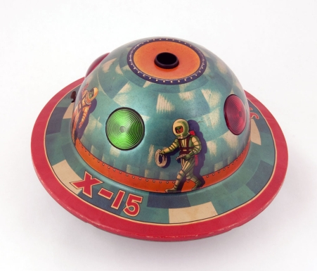 "Space Patrol with Floating Satellite"