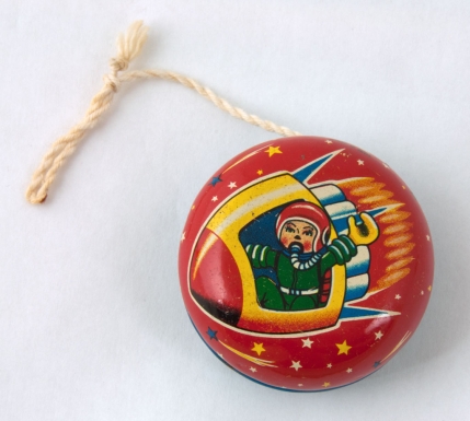 "Multi-Colored Spinning Top"