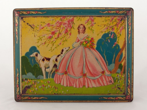 Woman in Pink Ballgown with Dogs