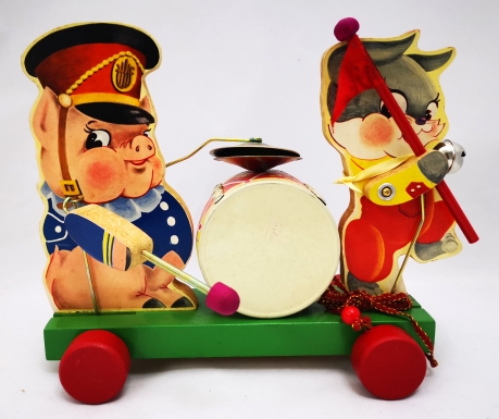 "Piggy Drummer and Bunny Conductor"