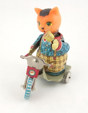 Cat Riding Tricycle