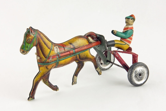 Horse-drawn Racing Cart and Driver