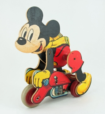 Mickey Mouse Riding Motorcycle