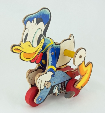Donald Duck Riding Motorcycle