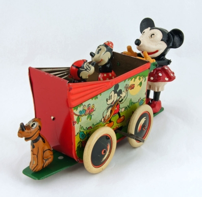 Minnie Mouse Pushing Pram